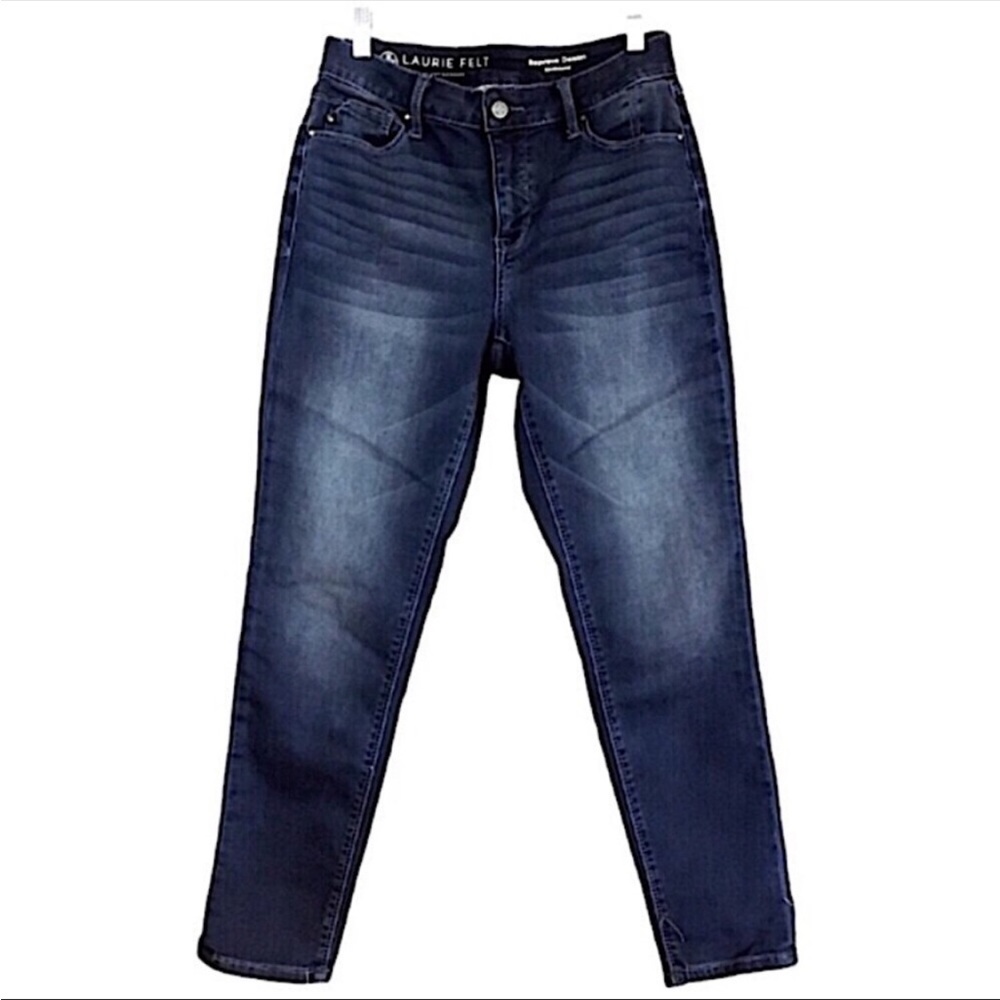 Laurie Felt Reprieve Girlfriend Mid Rise Skinny Jeans Mid Wash Size 4